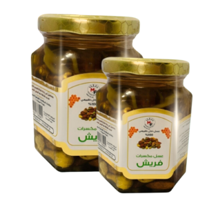 عسل أبيض بالمكسرات
